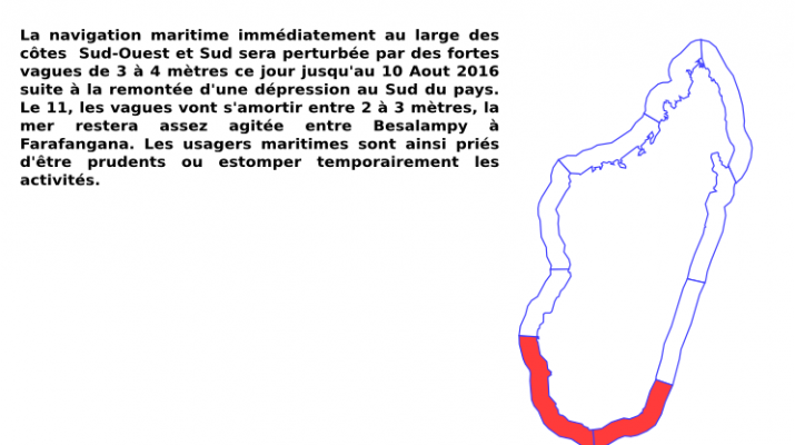 Vigilance Forte Houle mardi 09 août 2016